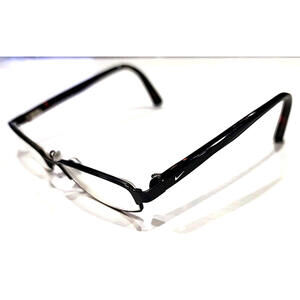 Nike 8003/016 Small Black Metal Rectangle Eyeglasses Frame 49-16 135 Short Arms